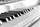 Keyboard of piano. Black and white image with selective focus